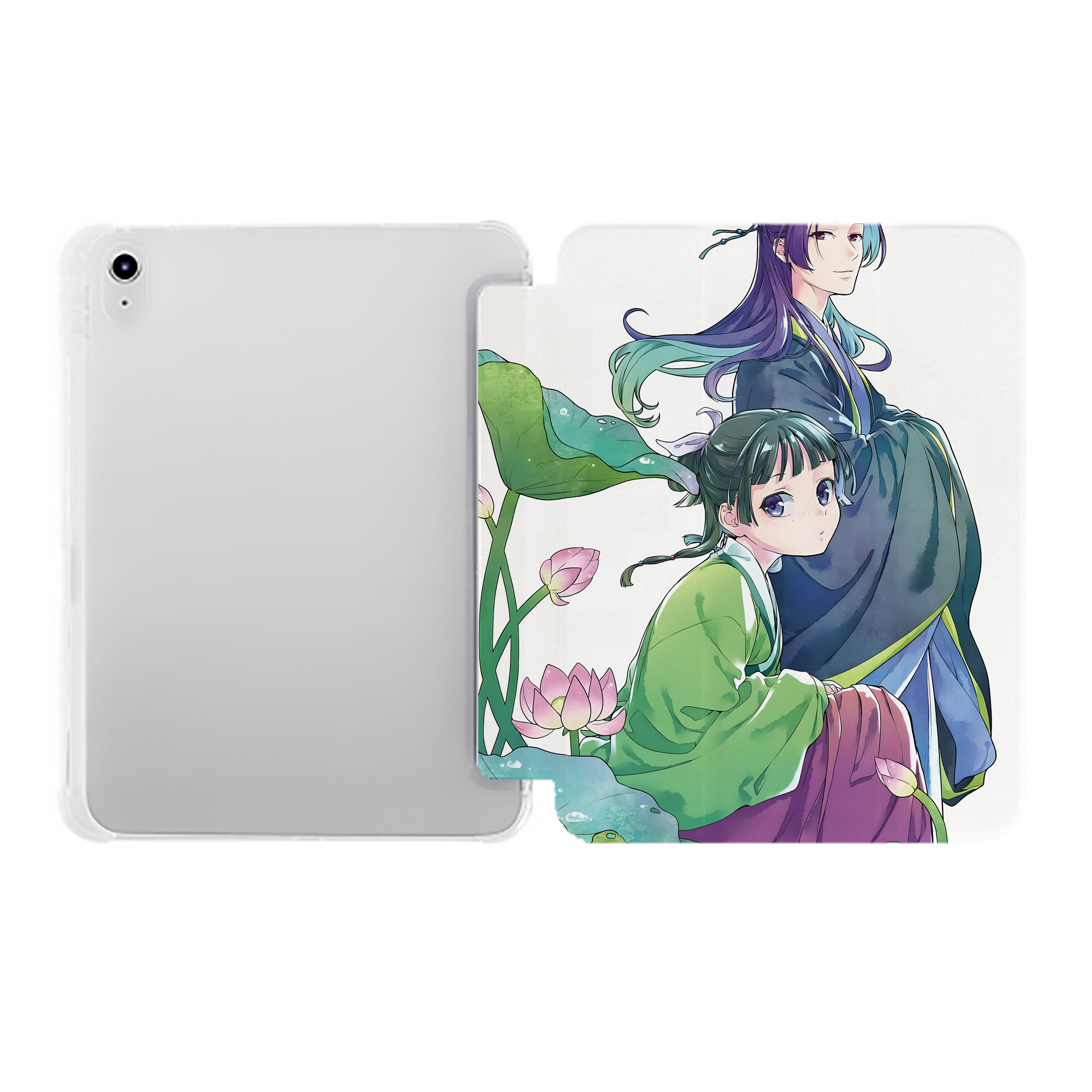 （画像用） 薬屋のひとりごと The Apothecary Diaries IPad ケース ペン収納付き 三つ折りスタンド PUレザー×シリコン 対応機種9.5/10.5/10.9インチ